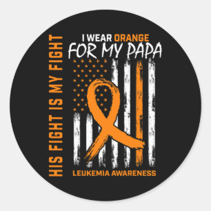 Adesivo Laranja Cancer Sensibilização Papa American Fla