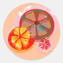 Adesivo Laranja de citrinos