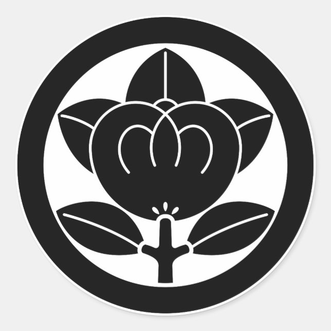 Adesivo Laranja mandarim em círculo (Frente)