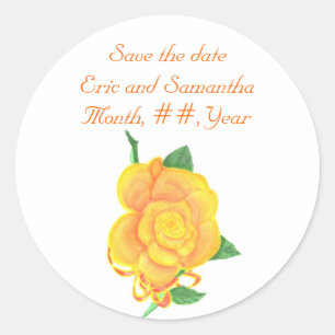 Adesivo Laranja Rosa, Salve a data Stickers