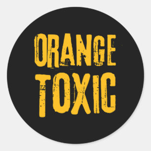 Adesivo Laranja Tóxico Resistência Política Trump