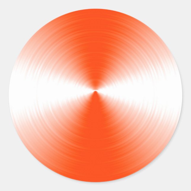 Adesivo Laranja Vermelho Radiante Contemporâneo (Frente)