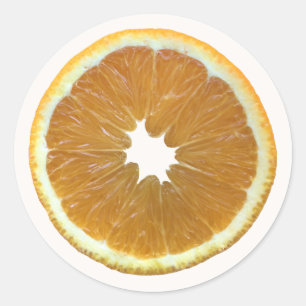 Adesivo Laranjas frescas - fruta laranja brilhante - real 