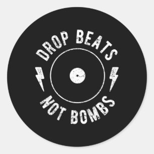 Adesivo Largas Não Bombas Edm Py Dj Contra Guerra