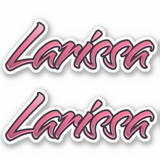 Adesivo Larissa faded pink Aufkleber Sticker Stickerset (Frente)