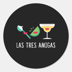 Adesivo Las Tres Amigas - Roupa De Cinco De Mayo Engraçado
