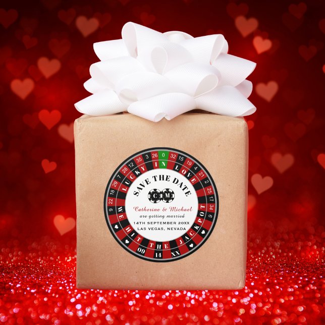 Adesivo Las Vegas Casino Roulette Wheel Salvar A Data (Criador carregado)