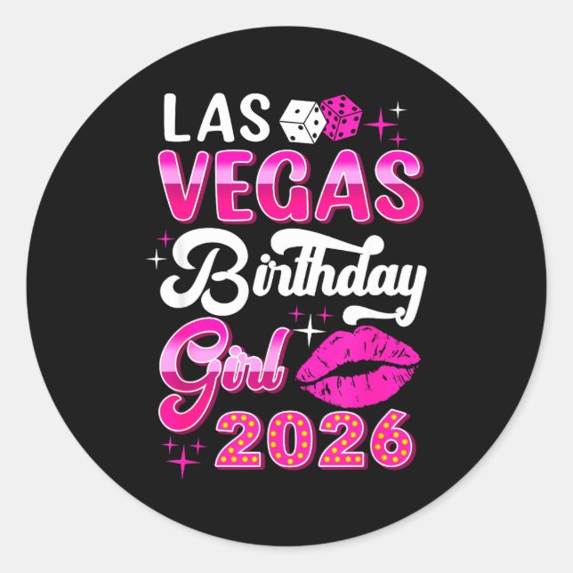 Adesivo Las Vegas Girls Trip 2026 Cruise Trip Matching Bir (Frente)