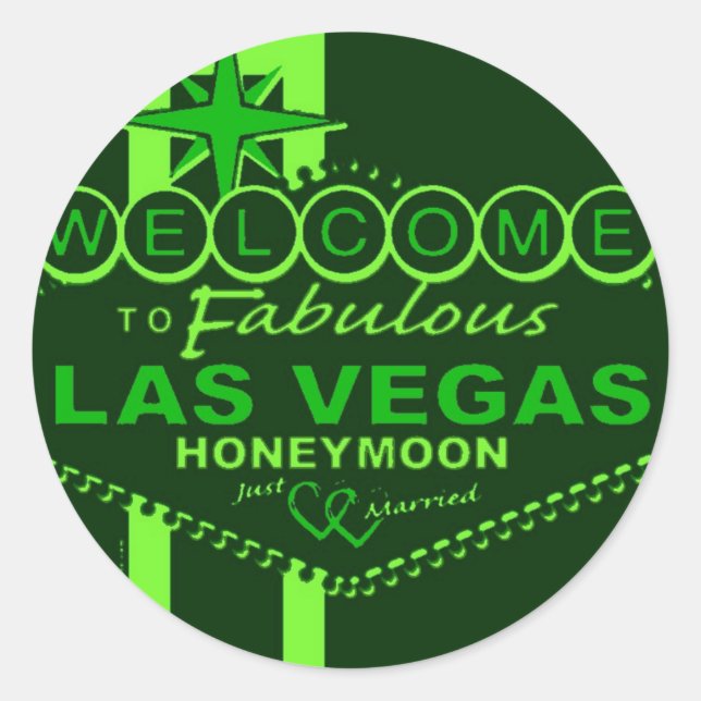 Adesivo Las Vegas Honeymoon Pop Art (Frente)