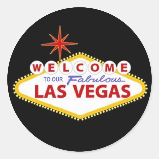 Adesivo Las Vegas Sticker - Personalize o seu próprio! (Frente)