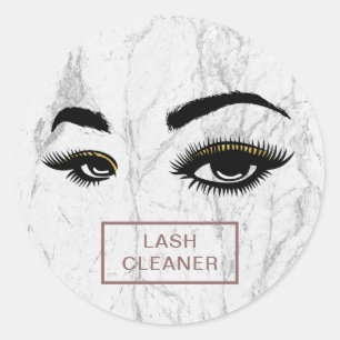 Adesivo Lash Cleaner - Marble Branco Moderno