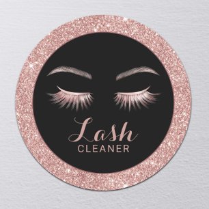 Adesivo Lash Cleaner Modern Rosa Dourado Glitter