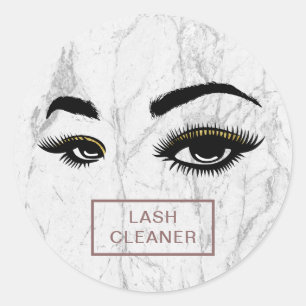 Adesivo Lash Cleaner Modern White Marble