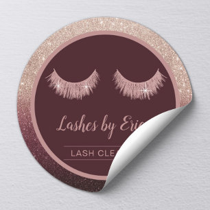 Adesivo Lash Cleaner Rosa Dourado Ombre Eyelash Extensões