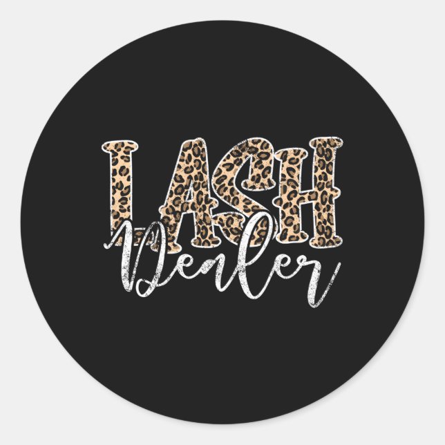 Adesivo Lash Dealer Lash Tech Eyelash Leopardo Lash (Frente)
