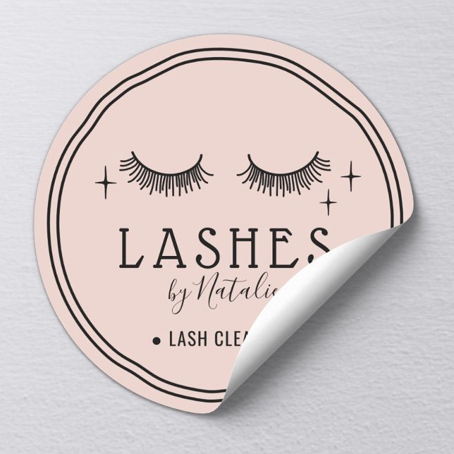 Adesivo Lash Extensões Eyelash Cute Limpa Lash Rosa (Criador carregado)