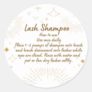 Adesivo Lash Shampoo Label
