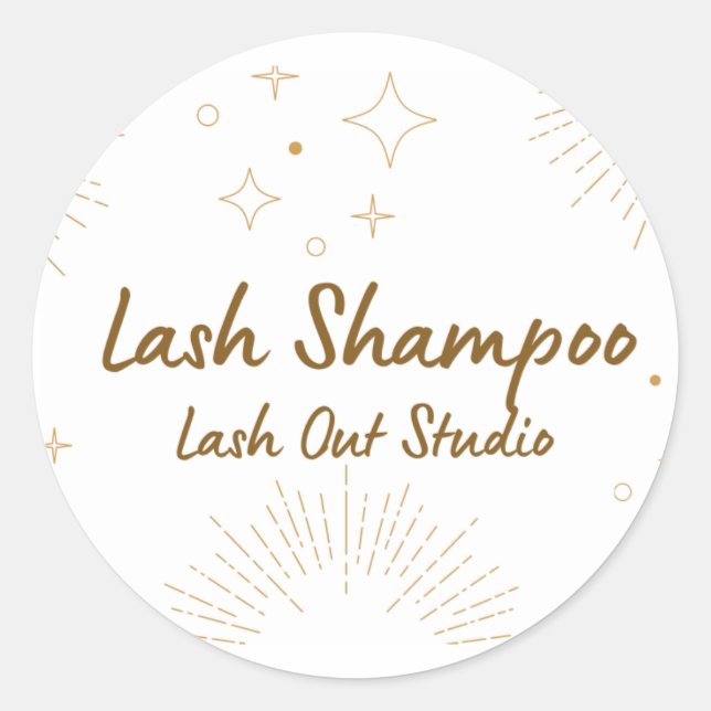 Adesivo Lash Shampoo Label (Frente)