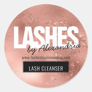 Adesivo Lashes Lash Cleaner Rosa Dourado Sparkle Glitter N