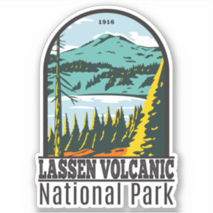 Adesivo Lassen Volcanic Park California Vintage