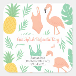 Adesivo "Last Splash" com Palmeiras, Maiôs