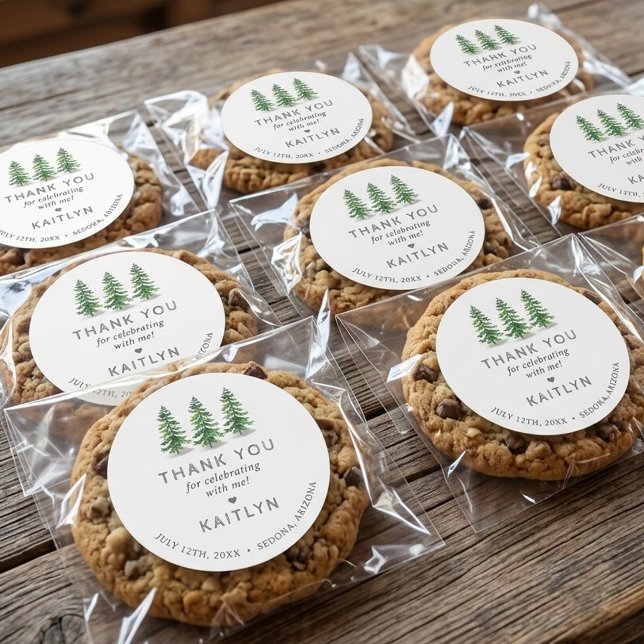 Adesivo Last Trail Pine Forest Camping Bachelorette Party (Criador carregado)