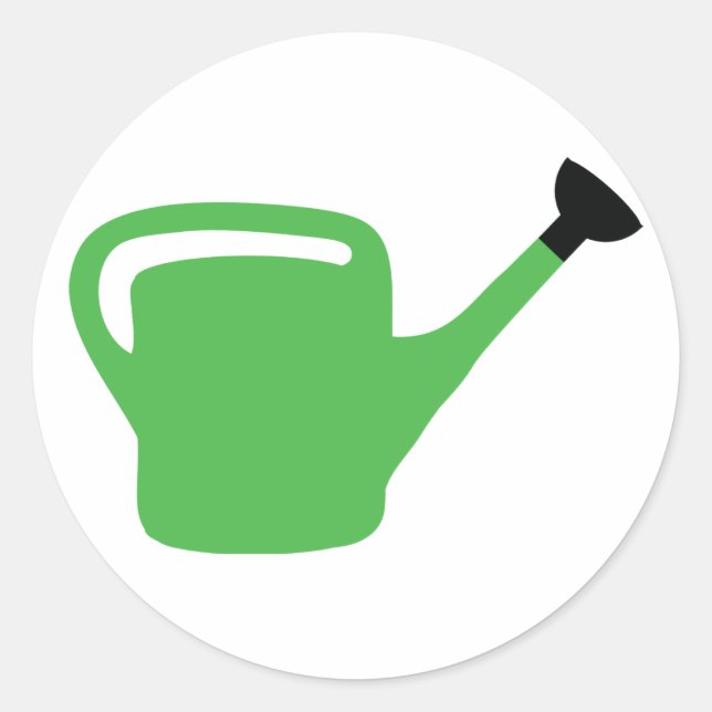Adesivo lata de rega de jardinagem verde (Frente)