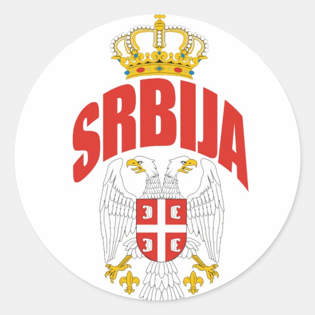 Adesivo Latim da Sérvia (Frente)