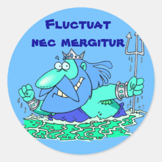 Adesivo Latim: Fluctuat nec mergitur