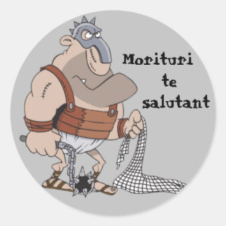 Adesivo Latim: Morituri Te Salutant