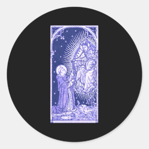 Adesivo Latim Nossa Senhora Da Inspeção De Rosary Marian J