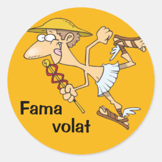 Adesivo Latim: Volat Fama