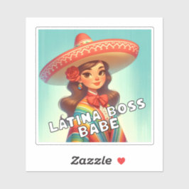 Adesivo Latina Boss Babe Latinx é dono de pequenas empresa