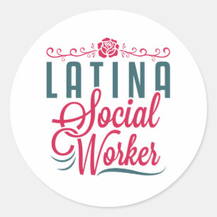 Adesivo Latina Trabalhadora social LCSW Latinx Hispânico