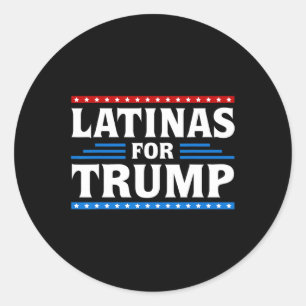 Adesivo Latinas Para Trump 2024 Eleições Mulheres Latina