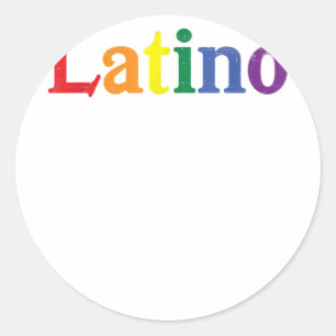 Adesivo Latino Gay LGBT - Design do arco-íris em relevo