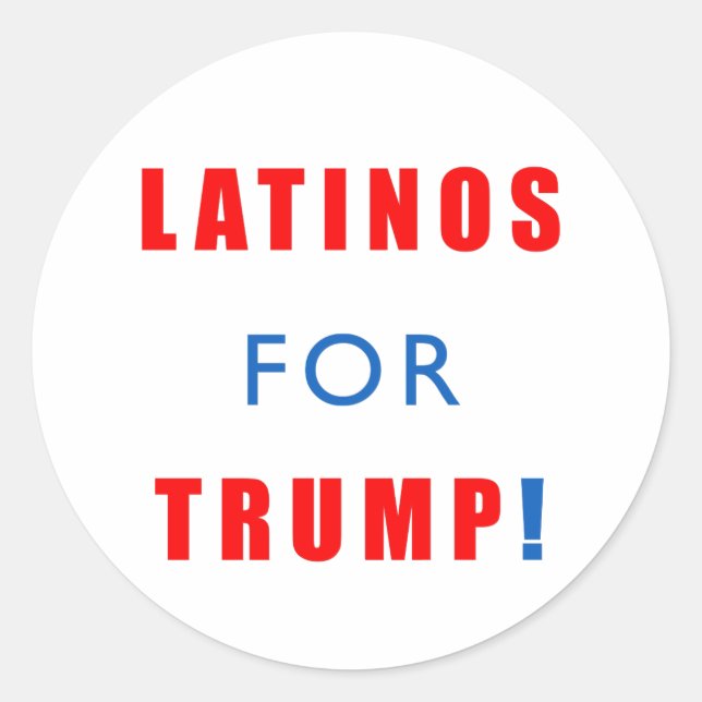Adesivo Latinos para Donald Trump (Frente)