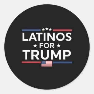 Adesivo Latinos Para Trump 2024 - Presidente Eleitoral Tru