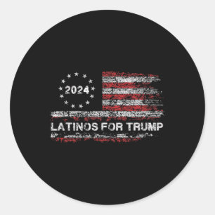 Adesivo Latinos Para Trump 2024 - Presidente Eleitoral Tru