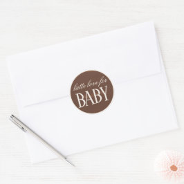 Adesivo Latte Love Baby Está Fazendo Chá de fraldas De Caf