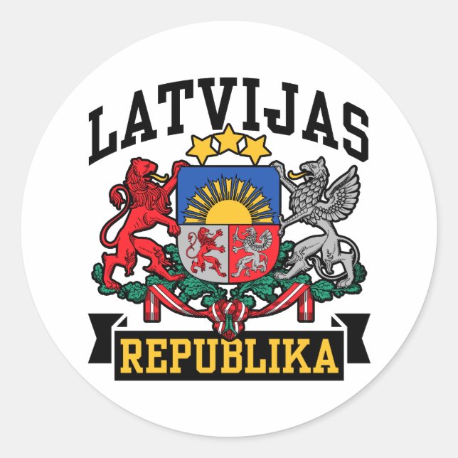 Adesivo Latvijas República (Frente)