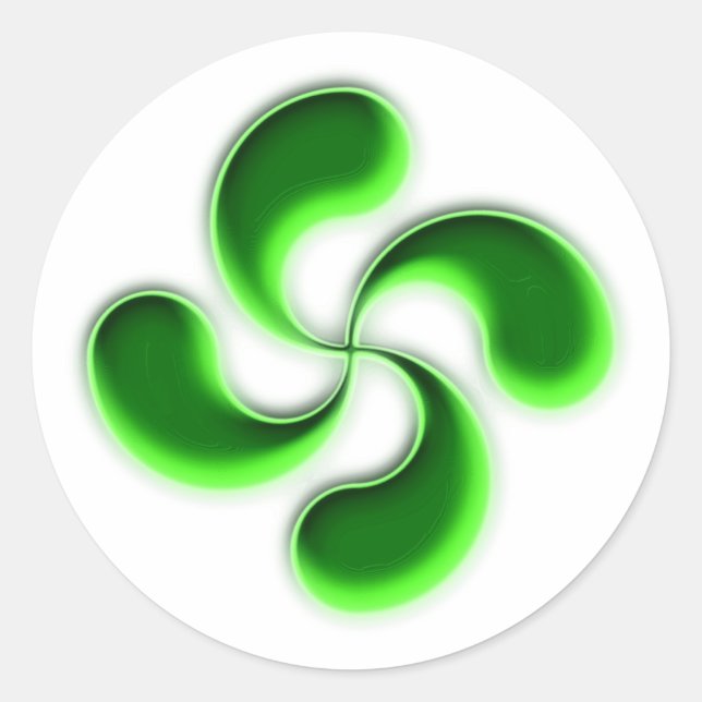 Adesivo lauburu cruz basca cross basque (Frente)