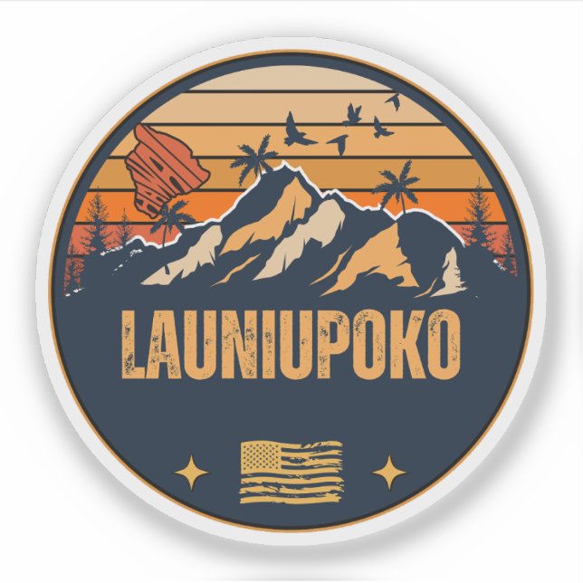 Adesivo Launiupoko, Havaí (Frente)