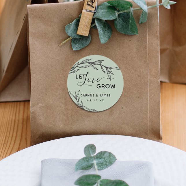 Adesivo Laurel Deixa O Amor Crescer Casamento (Criador carregado)