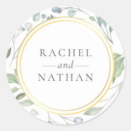 Adesivo Laurel Garland Greenery Favor do Casamento