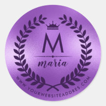 Laurel Ridículo Profundo Sobre Roxo Brilhante