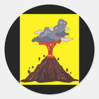 Adesivo Lava de Erupção vulcânica e Erupção Volcânica