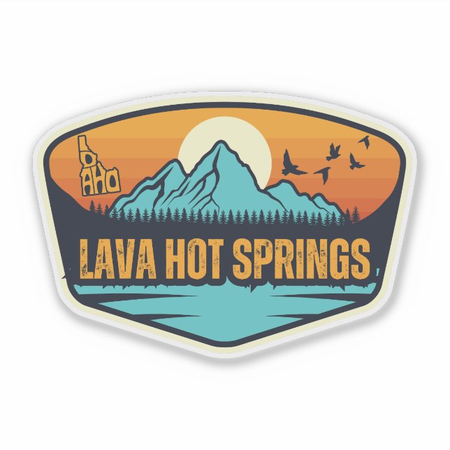 Adesivo Lava Hot Springs, Idaho (Frente)