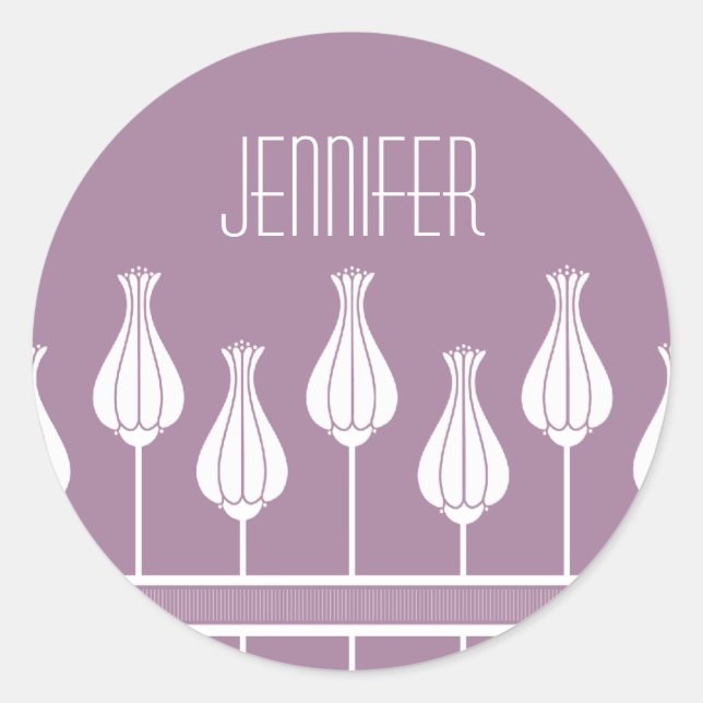 Adesivo Lavanda Arte Deco (Frente)