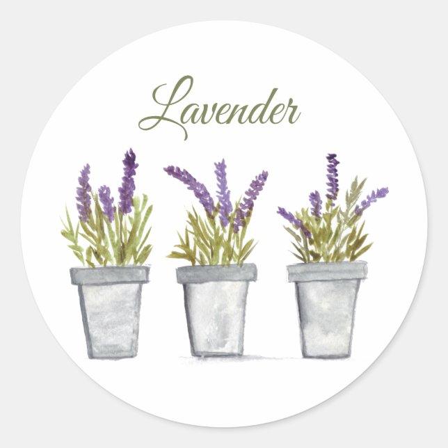 Adesivo Lavanda Cozinha Herbácea Roxo (Frente)